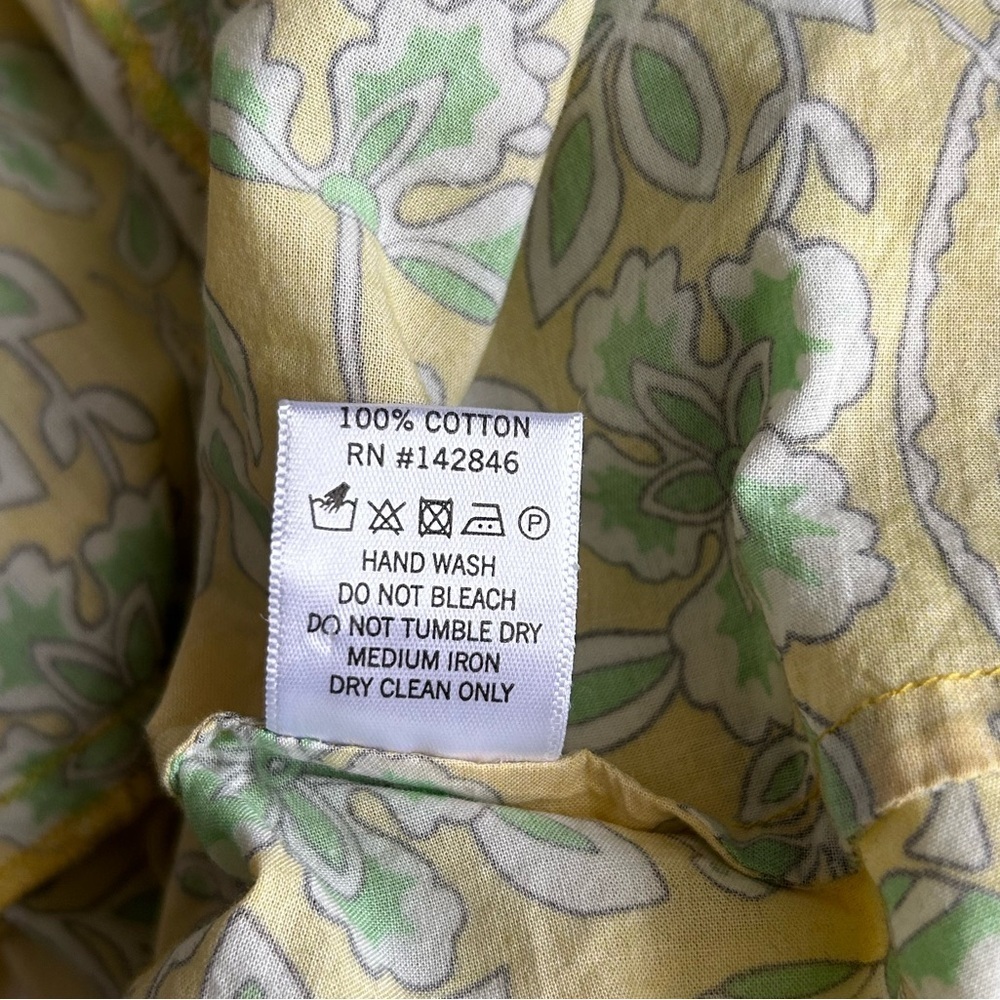 RHODE Yellow Floral Off-Shoulder Ruffle Mini Dress - Picture 15 of 16